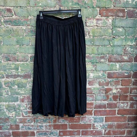 Y2K‎ Royal Mohans Skirt Women's Size Medium Sequin Midi Maxi Black Beaded Boho - Picture 5 of 7